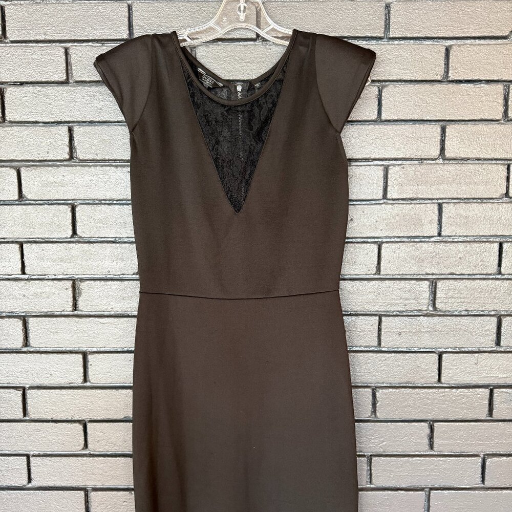 Vintage Guess Lace V-Neck Dress